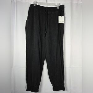 NWT Bella Dahl Black Harem Joggers Womens M Pants Soft Tencel Lyocell  $145